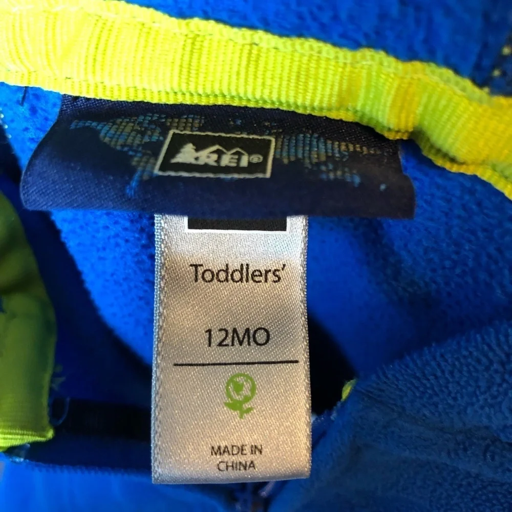 REI Boy Toddler Zip Up Lightweight Fleece Jacket